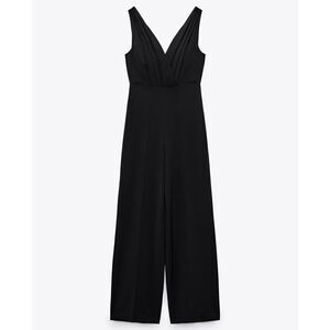 ZARA WIDE LEG PLEATED JUMPSUIT NEW